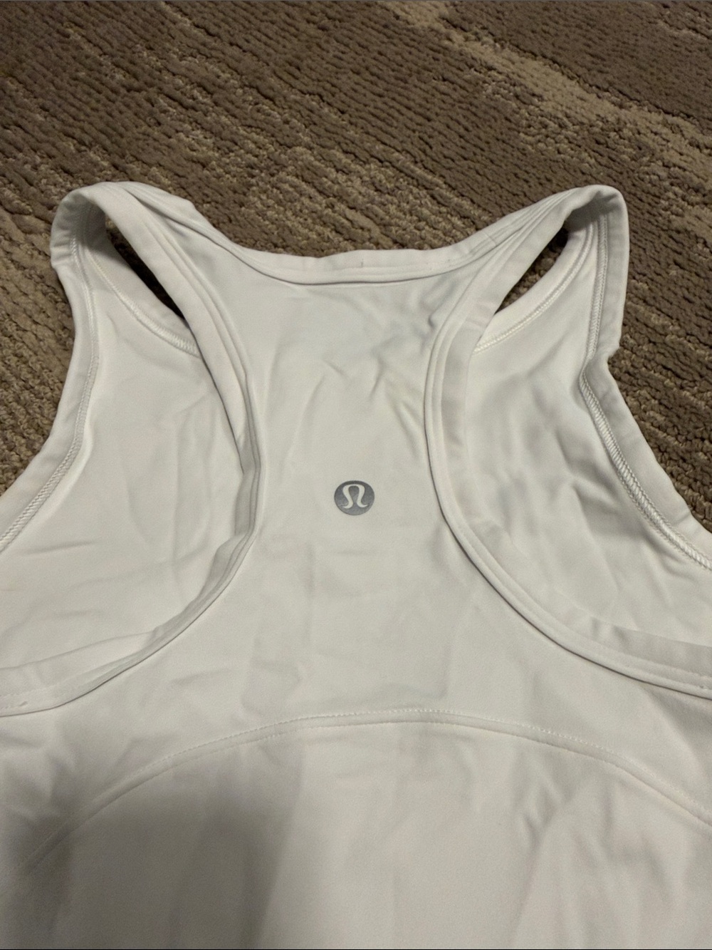 lululemon athletica White Racerback Performance Tank - Picture 2 of 3